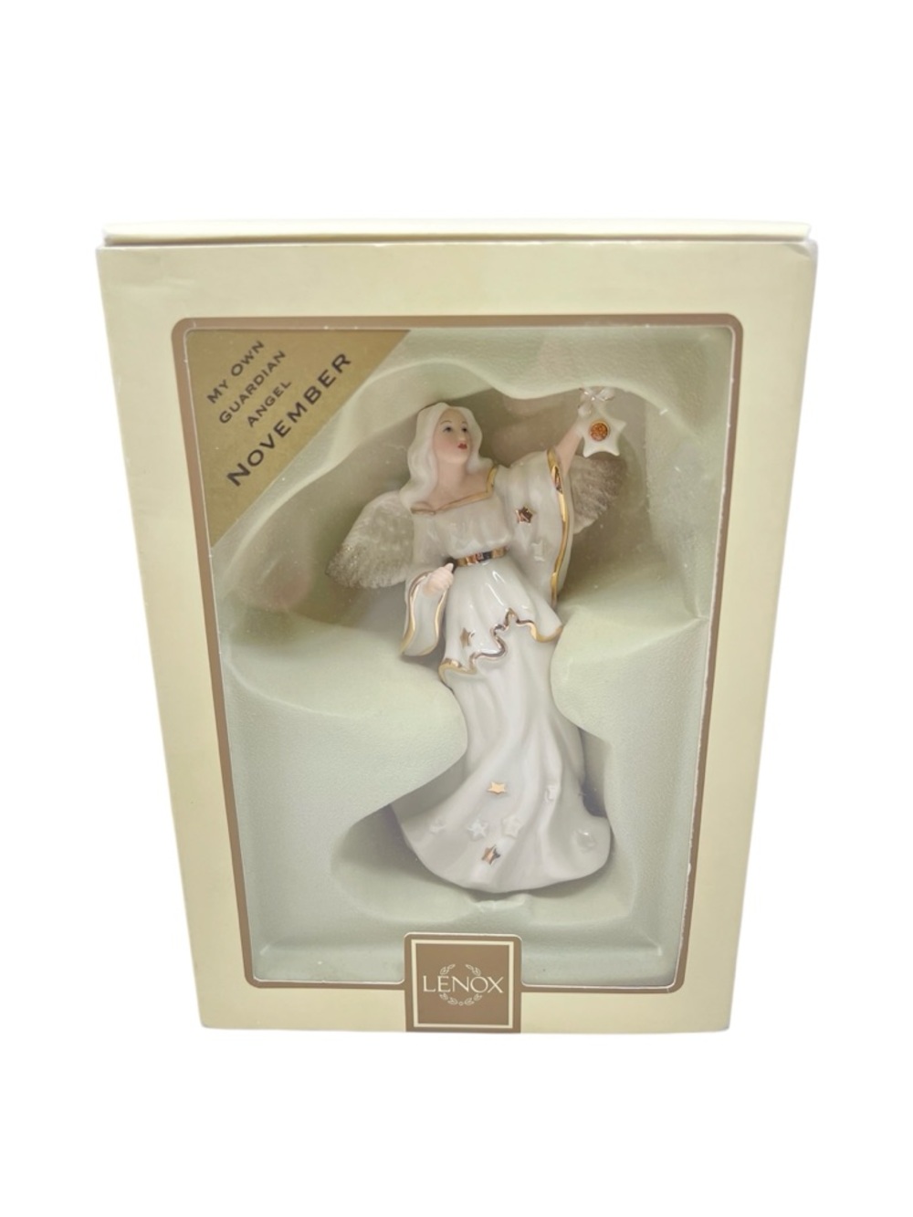 NWT Lenox My Own Guardian Angel Figurine - November Birthday